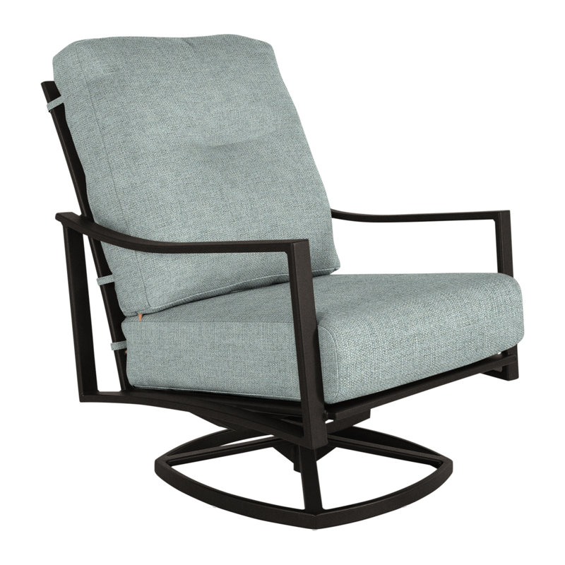 Avana Outdoor Rocker Chair, Carbon Black, Sahara Cafe