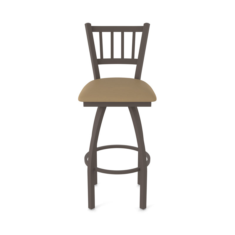 Tabouret pivotant XL 810 Contessa, Bronze, Vinyle - sable Canter, Tabouret de bar (siège d’une hauteur de 30 po)