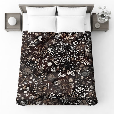 Couvre-lit matelassé Floral Botanical Illustration