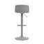 Ensemble de 2 tabourets de bar - tabourets de bar modernes en cuir de polyuréthane à hauteur de comptoir avec dossier, îlots de cuisine pivotants à hauteur réglable, sans accoudoirs, grande base-1038604635