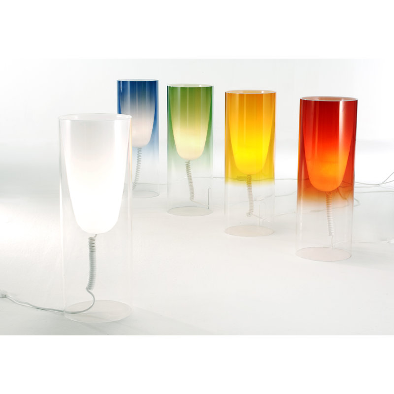 Table Lamp, 21.75" H x 15.5" W x 15.5" D, Crystal Clear