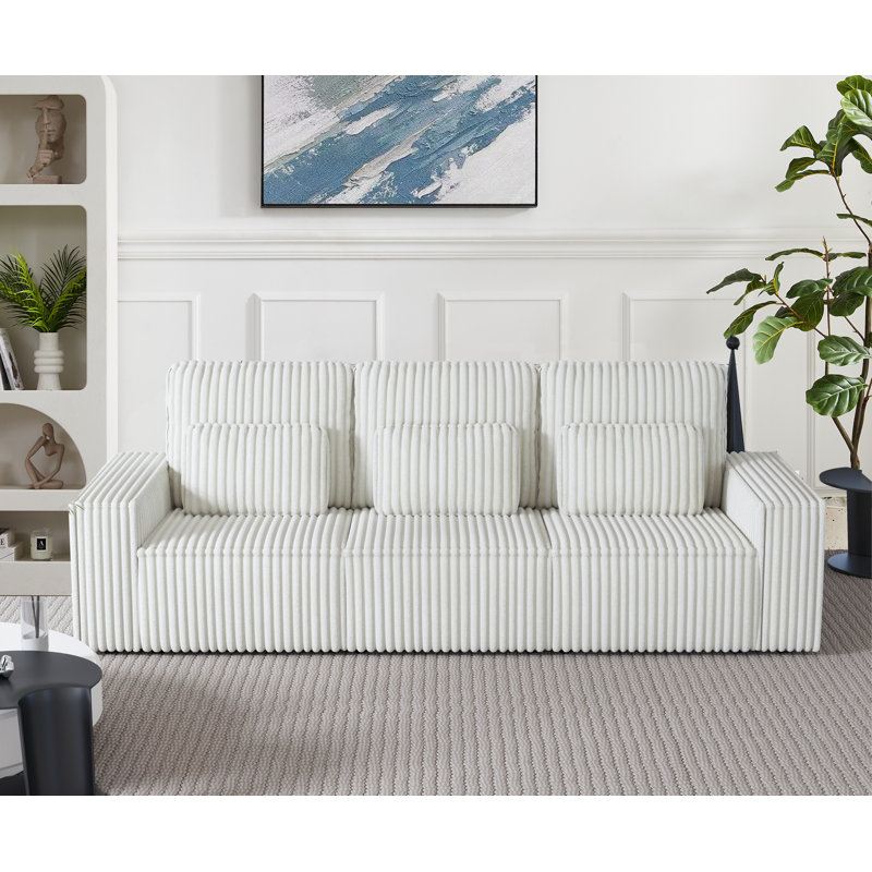 Canapé rembourré Belmont, Beige