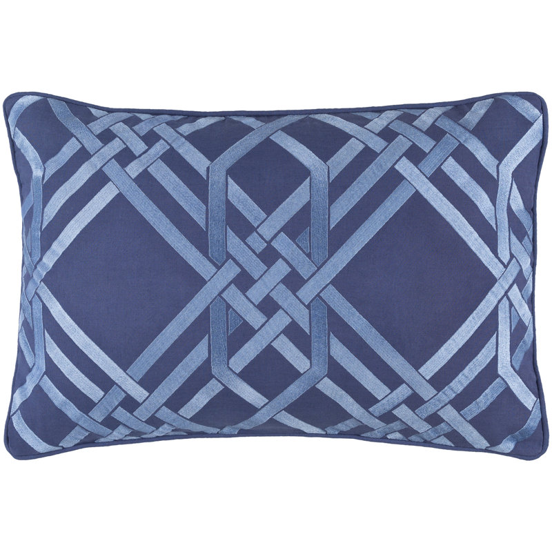 Housse de coussin Pagoda, Bleu foncé / Bleu vif