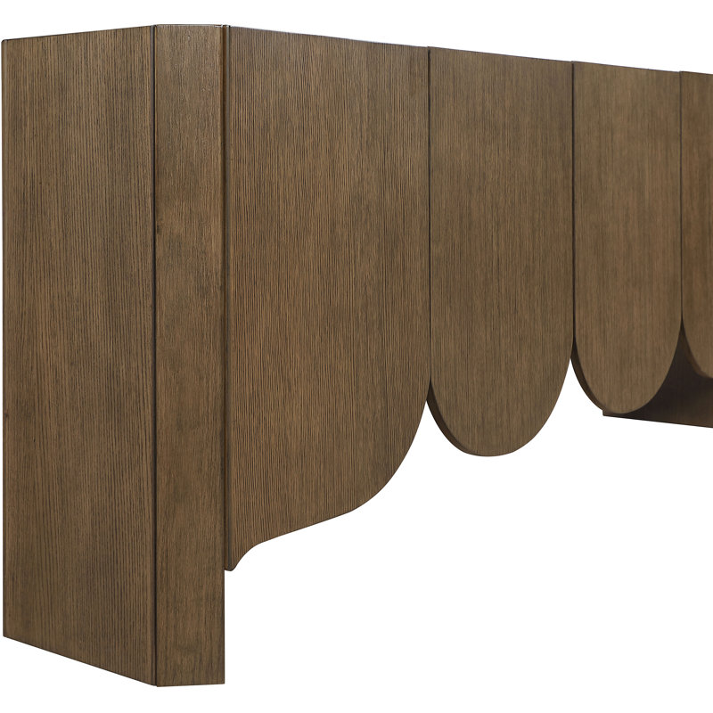 Buffet / buffet en bois massif Ember, Brun