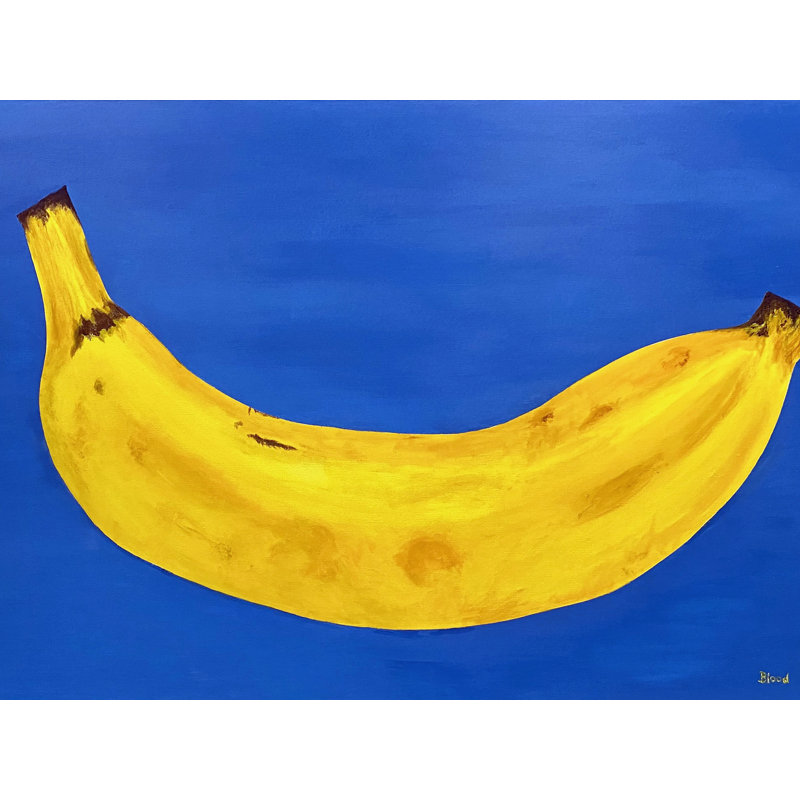 Big Banana Print by Tom Blood, Wrapped Canvas, 24" H x 32" W