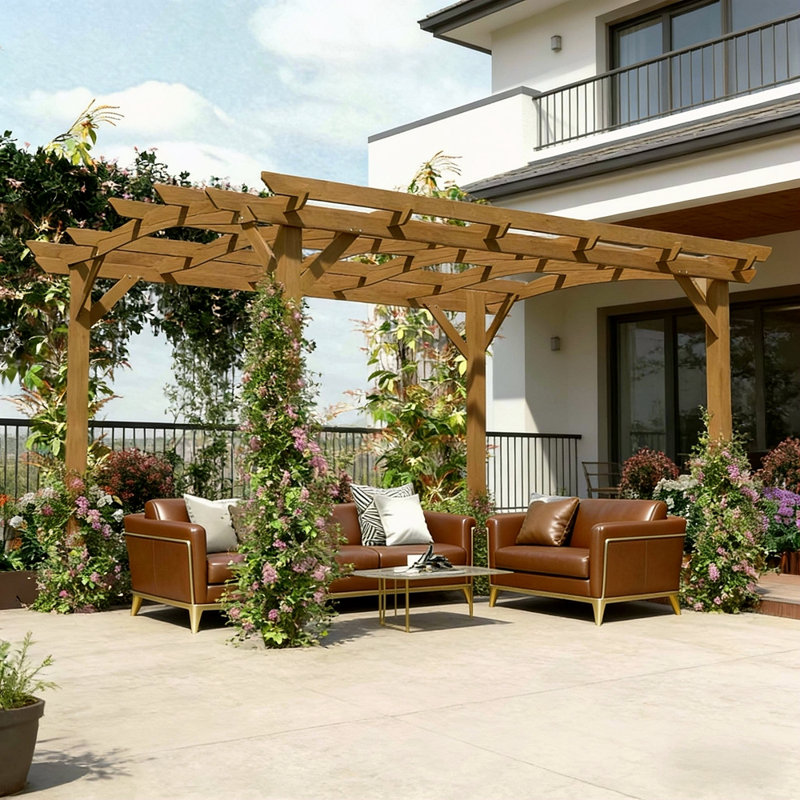 Pergola arquée, treillis de jardin pour l'extérieur