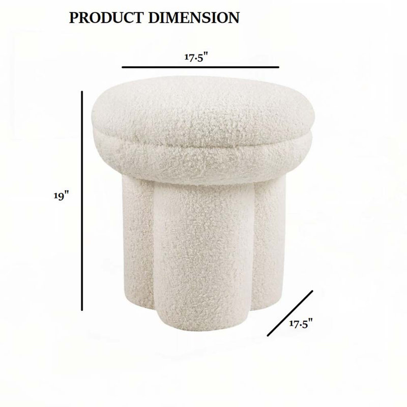 Tabouret de chaise d'appoint, Beige