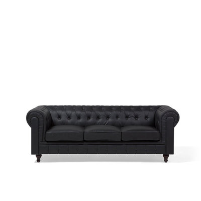 Mizelle Faux Leather Sofa