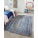 Tapis bleu tressé à la main Tullie