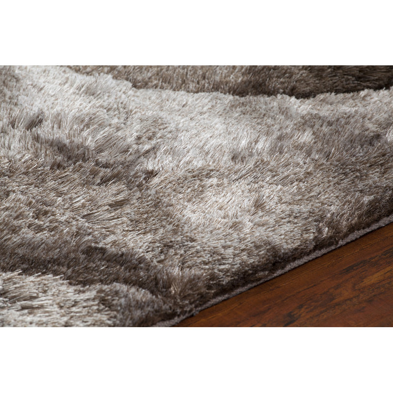 Tapis en polyester à poils longs Helene, Rectagle 9 pi x 13 pi