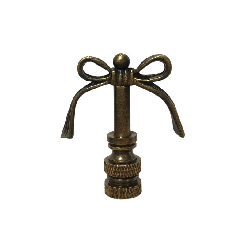Faîteau de lampe Bow, Laiton antique