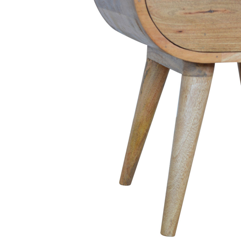 Table de chevet en bois massif Cariotta
