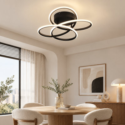 41cm Butterfly‑Shaped Dimmable LED Flush Mount