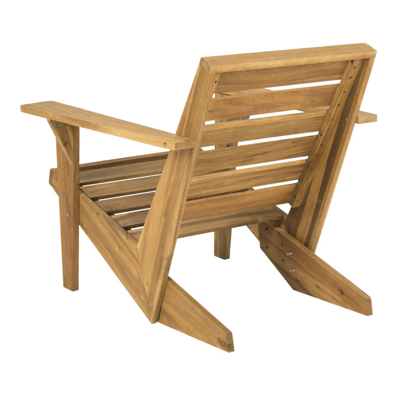 Ursa Acacia Outdoor Adirondack Chair, Natural