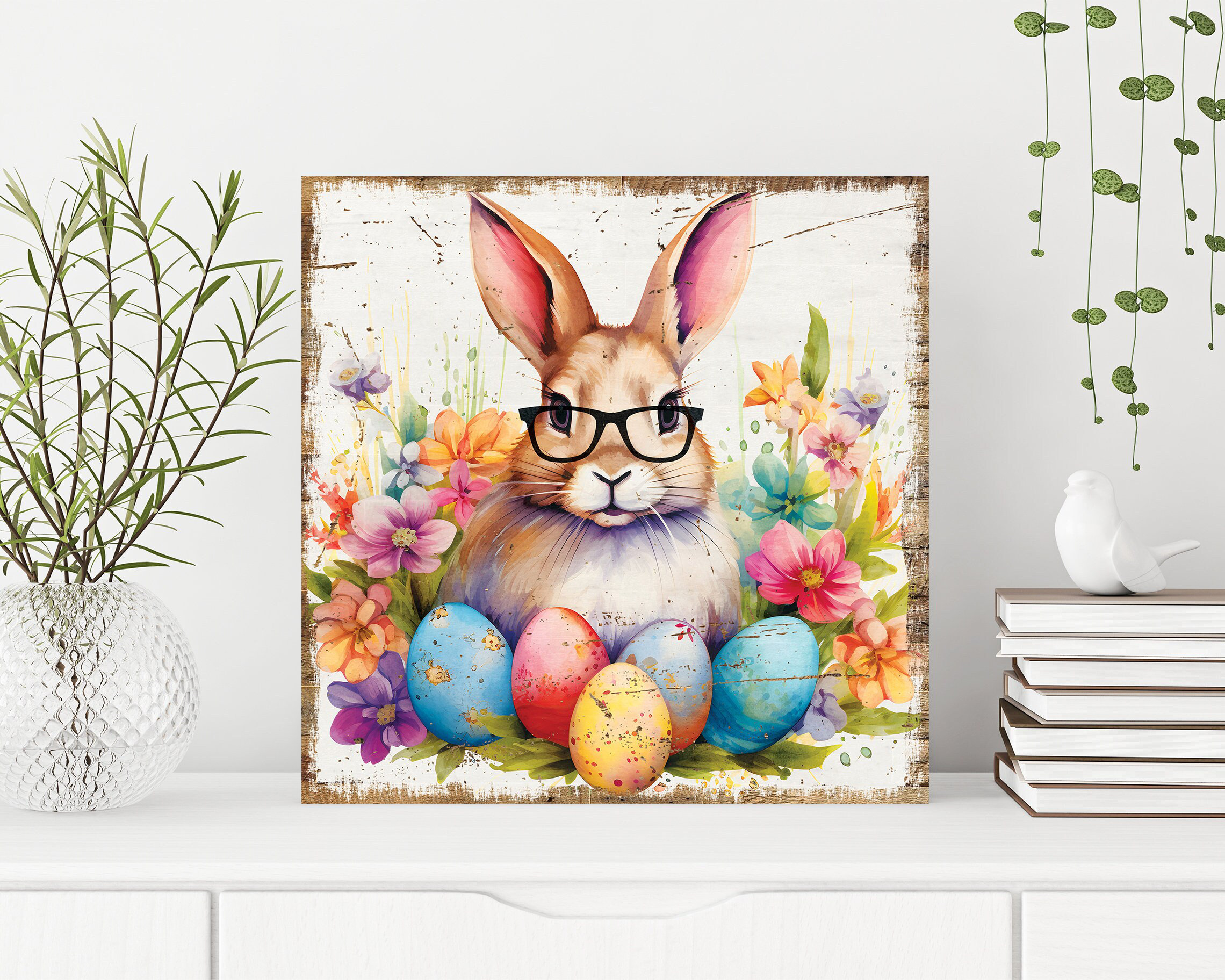 View of Framed 3D Floral Canvas Wall Art Textured Floral Oil Painting Modern ...