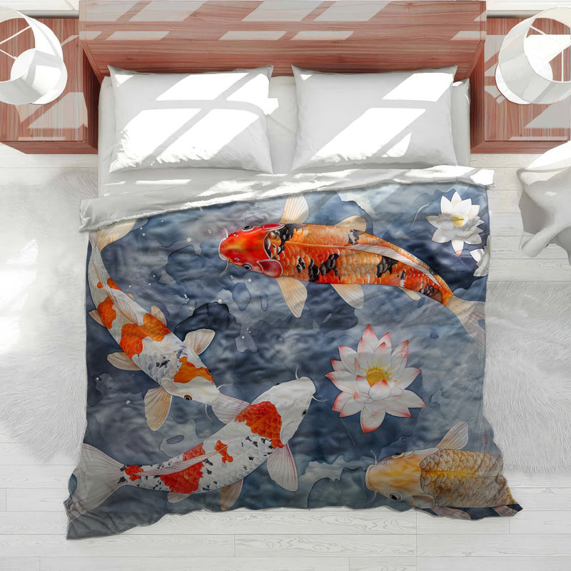 Blend Koi Cotton Blend Comforter, Queen Comforter