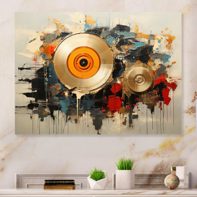 Vinyl Melodies - Vinyl Records Print on Metal