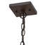 Luminaire suspendu 9 lumières orignal et ours noir