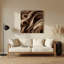 Biomorphic Abstraction 16, art mural en métal brun-2119863960