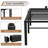 24 Inch Tall Bed Frame,Heavy Duty Bed Frame,3500 lbs Heavy Duty Metal High Platform Bed Frame,Mattress Slide Stopper,No Box Spring Needed,Noise-Free,Easy Assembly-46584453-40159055-40159052