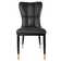 Faux Leather Upholstered Metal Side Chair