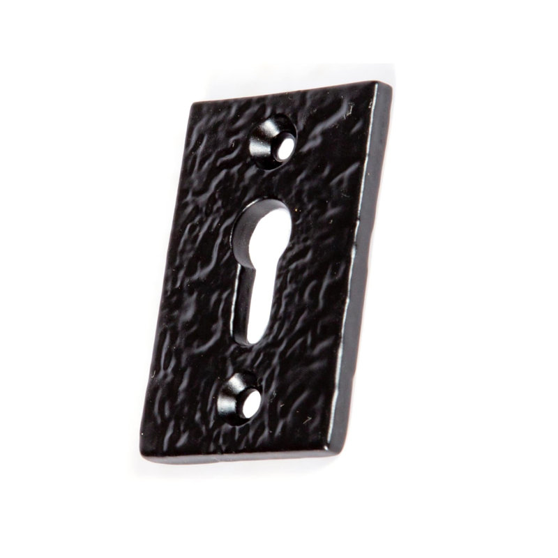 Hammer & Tongs - Rectangular Escutcheon Plate - W30mm x H50mm - Black