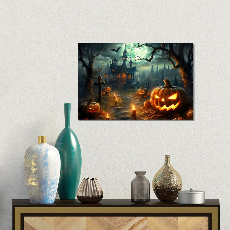 Tricks Or Treats - reproduction d'art murale - toile encadrée, H 12 po x l 18 po, Toile tendue, Ne s’applique pas