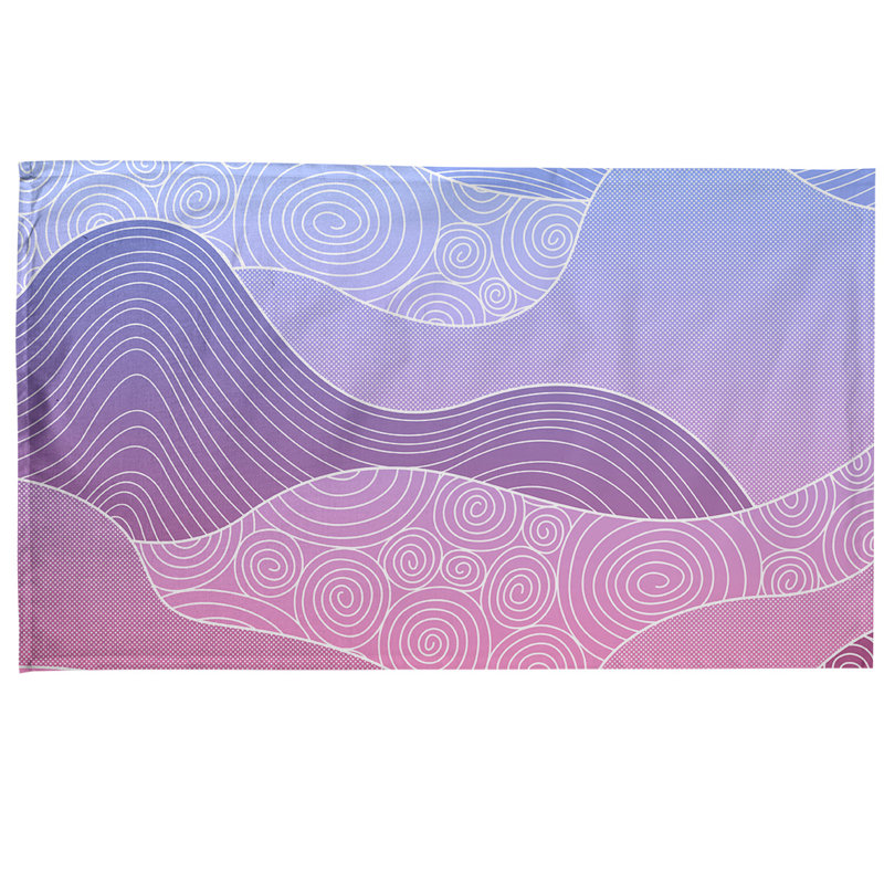 Tea Towel Kitchen Towel, Cotton Twill, Purple/Pink