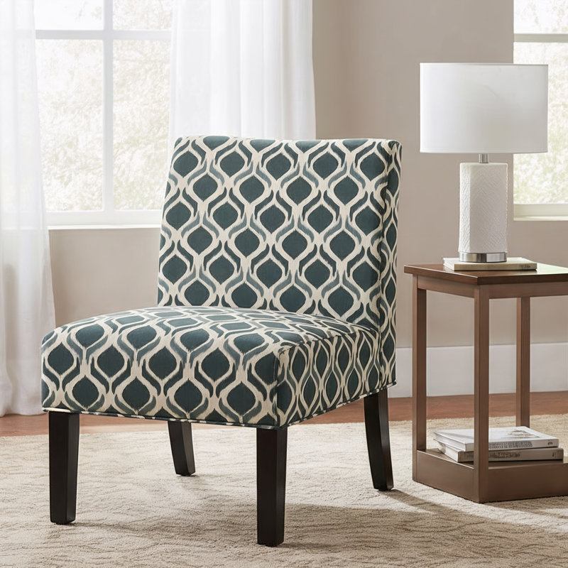 Aerius Upholstered Accent Chair, Blue