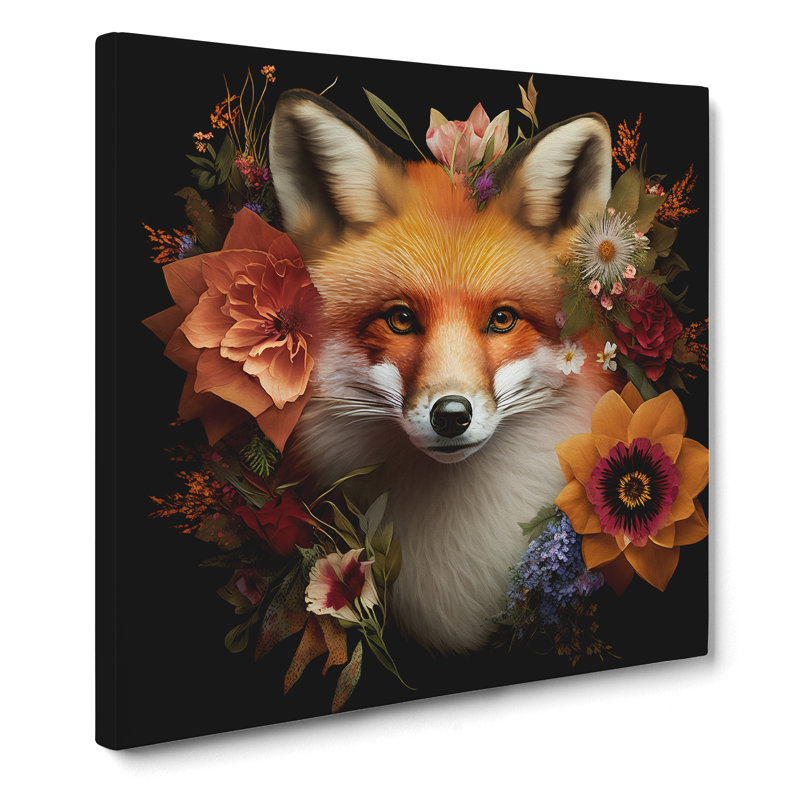 Fox Floral Art - Print