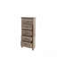 Mobilier de chambre à coucher avec tiroirs en bois naturel à finition naturelle chêne gris rustique / brun