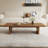 55" Modern Minimalist Split Brown Coffee Table, Rectangular Wood Center Table for Living Room-1760105988-1763421417