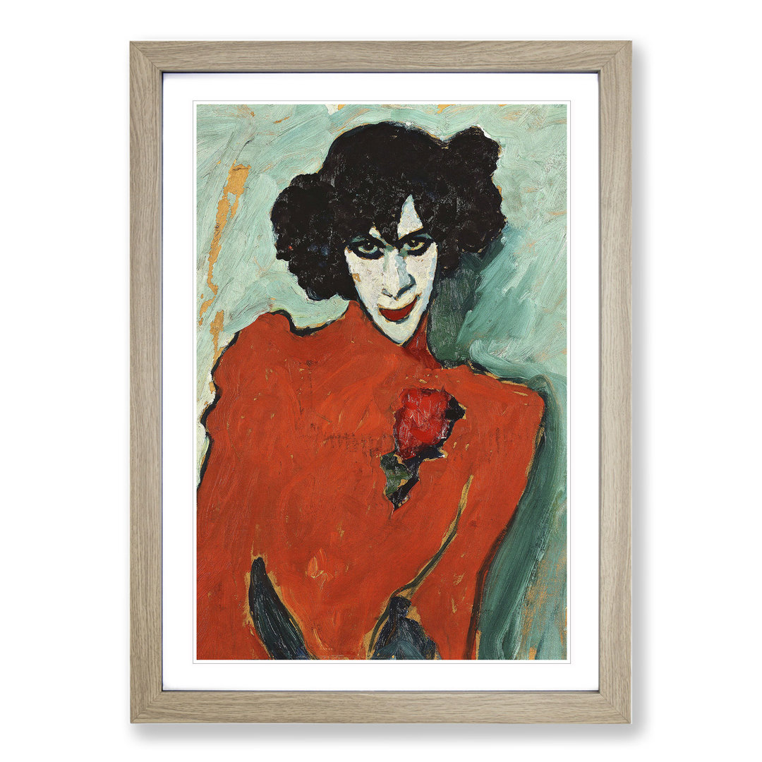 Portrait of the Dancer by Alexej Von Jawlensky - Framed Print