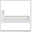 Structure de lit simple avec lit gigogne simple pour tête et pied de lit ultrabrillants