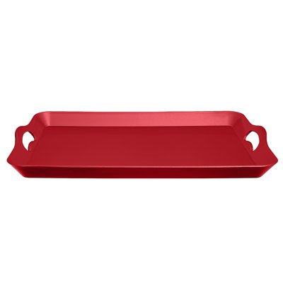 Rect. Plateau de service avec poignée (argent)