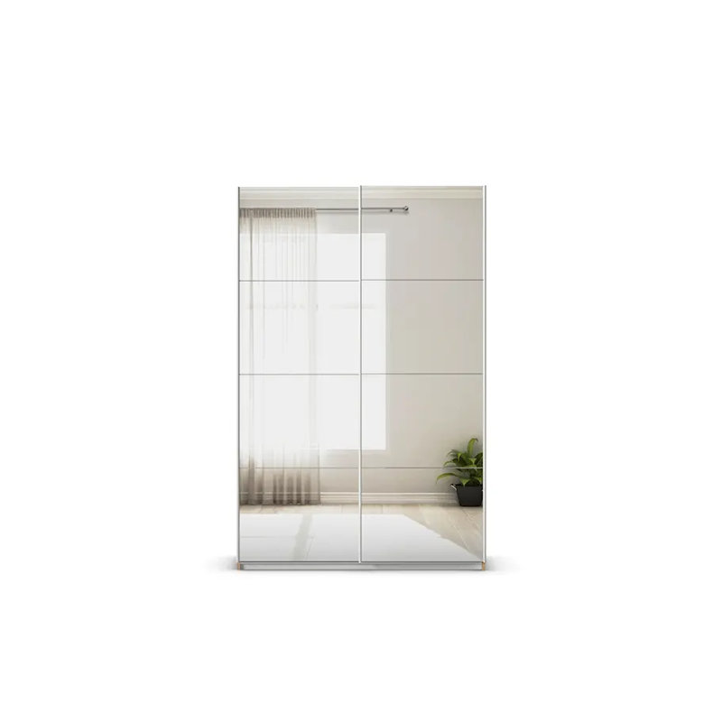 Caracas 3 Door Sliding Wardrobe, 210cm H x 135cm W x 62cm D, Oak Artisan, Basic
