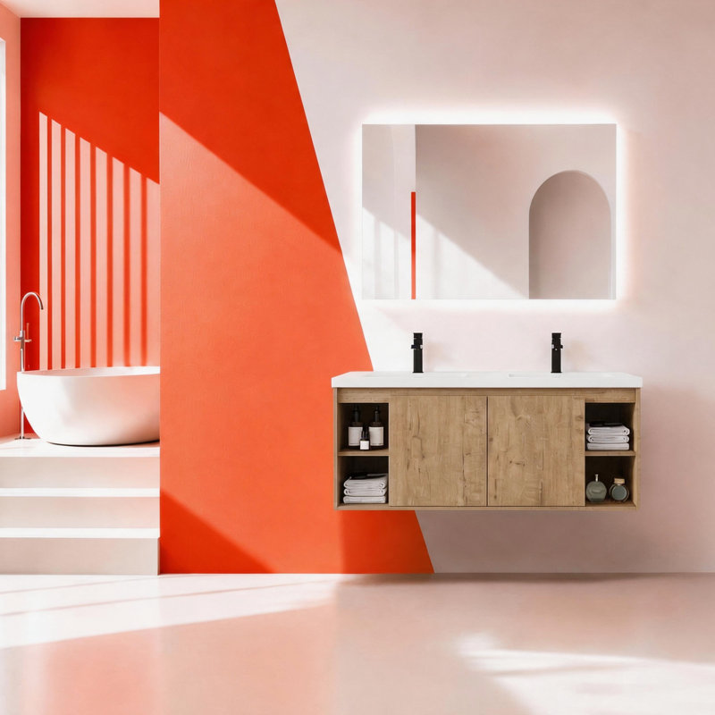 Meuble-lavabo flottant 48 po Dualspace