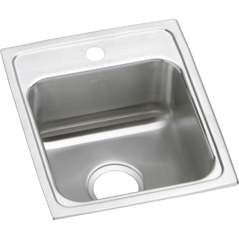 Lustertone 15" L x 17.5" W Drop-in Kitchen Sink, 1 hole