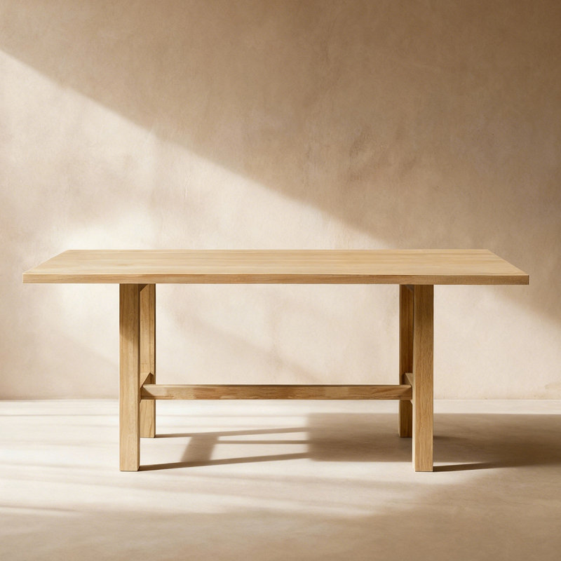 Table de salle à manger Ruiz, Bois naturel