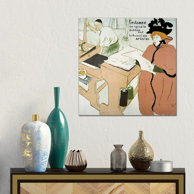 Cover Of The Print: “The Original Print Published By The Journal Des Artistes”, 1893 by Henri De Toulouse-Lautrec - Gallery-Wrapped Canvas Giclée on Canvas