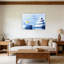 «Water Lily Butterfly», art mural en bois à l'arrière, X 36 x 24 po