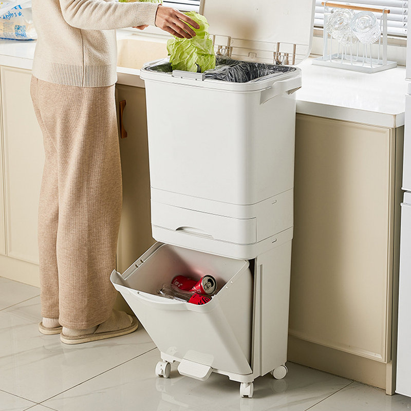 Canio PP Open Kitchen Trash Can - 49L