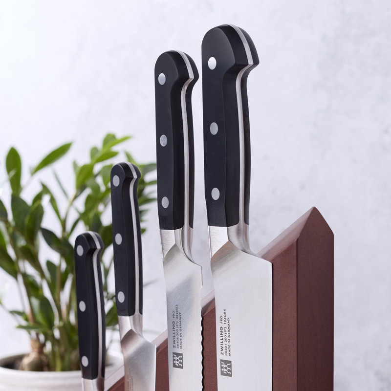 ZWILLING Pro RCF 5-Pc Magnetic Knife Block Set - Brown, Brown