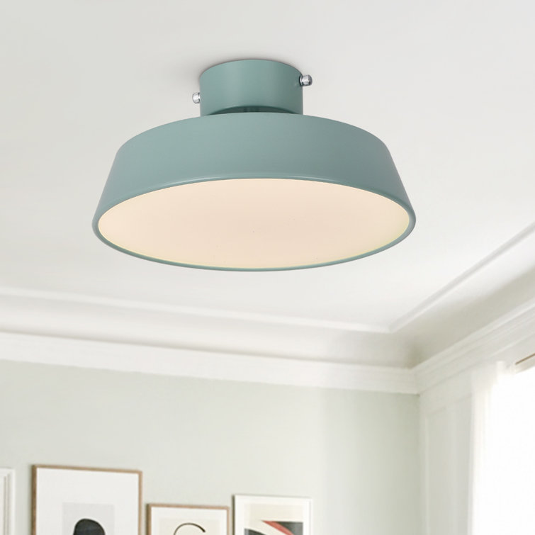 Rolfes 1-Light Round LED Flush Mount Ceiling Light