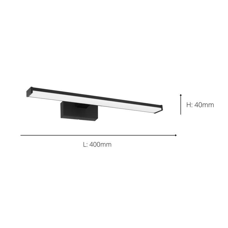 LED Vanity Light, Black