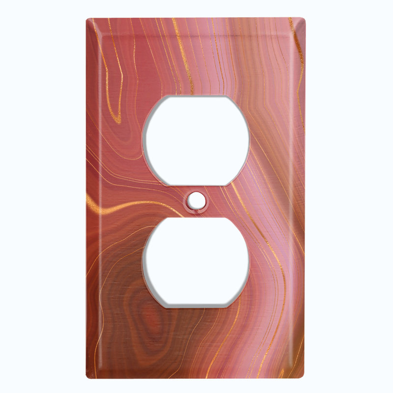 Plaque murale en marbre Marble Earth Strata Swirl