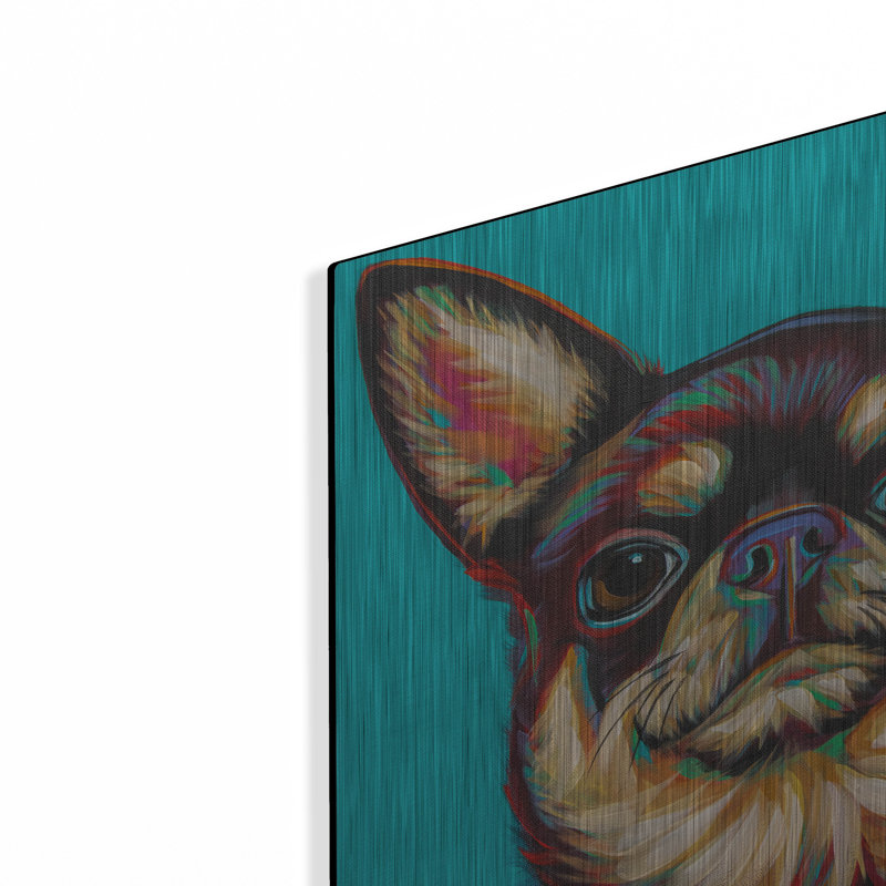 "Chihuahua bleu foncé" par Carolee Vitaletti, H 12 po x l 12 po