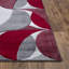 Kenzo Red Abstract Geometric Modern Rug – Large Living Room Carpet | Bedroom & Hallway Runner | Soft, Stain Resistant, Non-Shedding Floor Mat-163539343