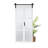 Glass and Solid Manufactured Wood Sliding Bi-Fold Barn Door with Installation Hardware Kit-102693175