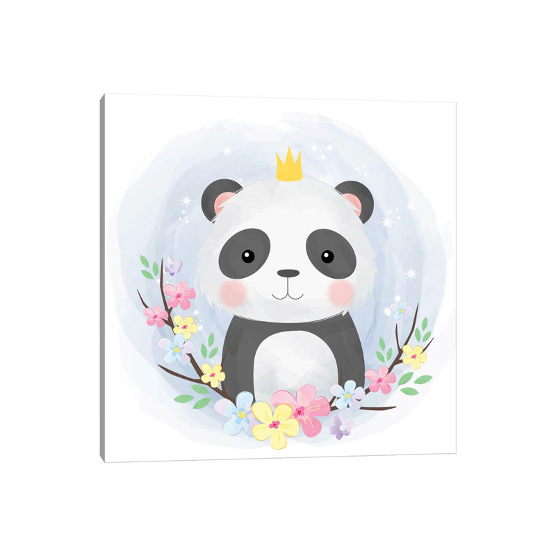 Cute Baby Panda by Art Mirano - Wrapped Canvas Print, 30.48cm H x 30.48cm W x 1.905cm W